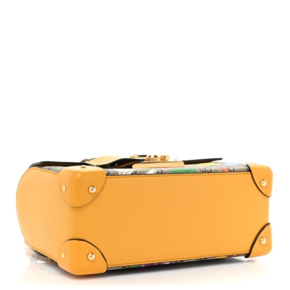 Authentic Gucci Monogram Floral Padlock Purse - Picture 3 of 14